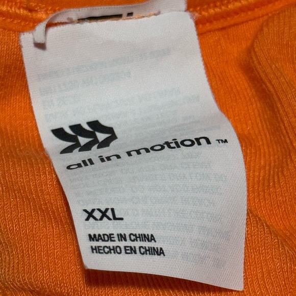 Orange Racerback Athletic Top - Picture 2 of 4